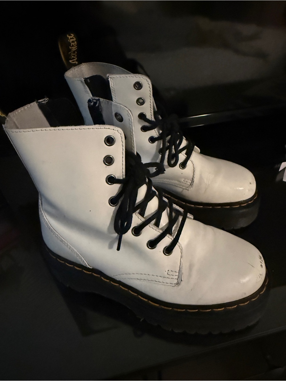 White Jadon Boot - Dr. Martens